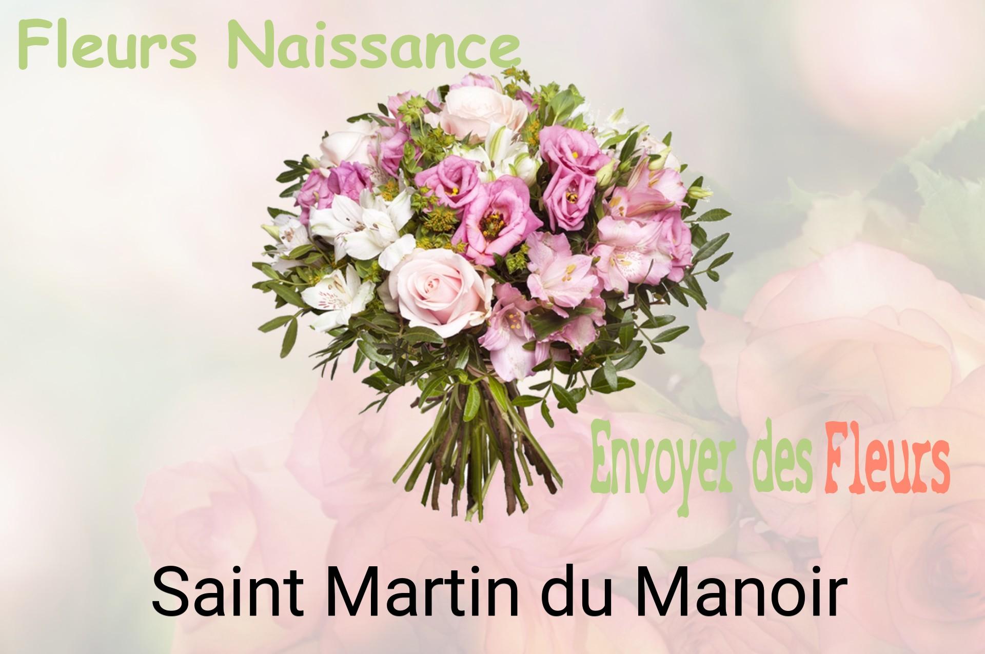 Bouquet de fleurs de naissance livré à Saint-Martin-du-Manoir